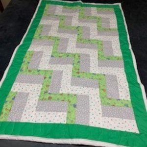 Green baby quilt